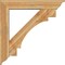 Ekena Millwork Merced Traditional Rough Sawn Bracket w/ Offset Brace, Western Red Cedar, 8"W x 44"D x 44"H BKT0806X44X44MRC01RWR - alternate 2